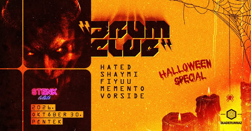 Drum Club Halloween – eredeti eseményborító